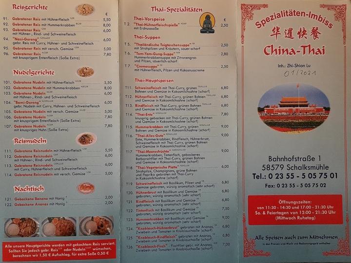 China-Thai Spezialitäten